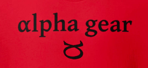 alpha gear Alpha Dad Premium Tee – Red Edition – αlpha gear